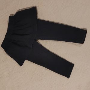 Navy pants with skirt